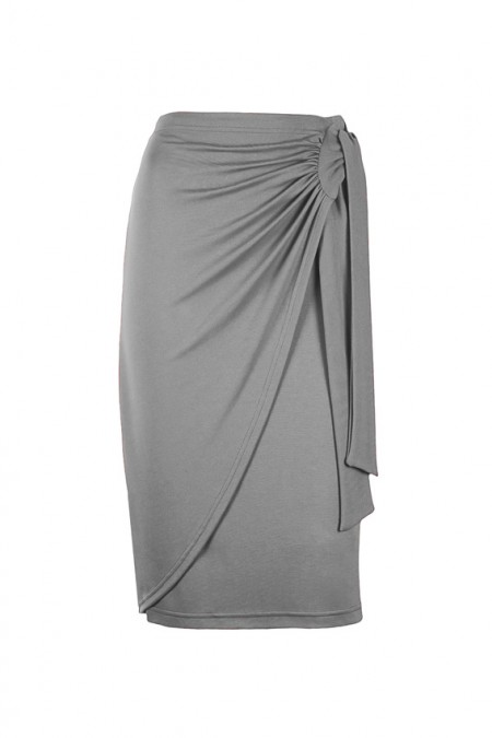 Grey Slimming Anna Wrap Skirt